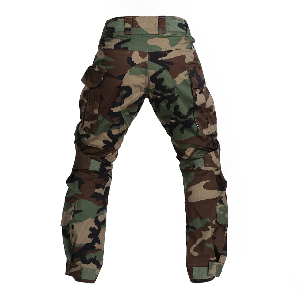 Imagem -06 - Emersongear g3 Uniforme de Combate Tático Camuflagem Ternos dos Homens Caça Treinamento Caminhadas Camisa Calças com Joelheiras Floresta