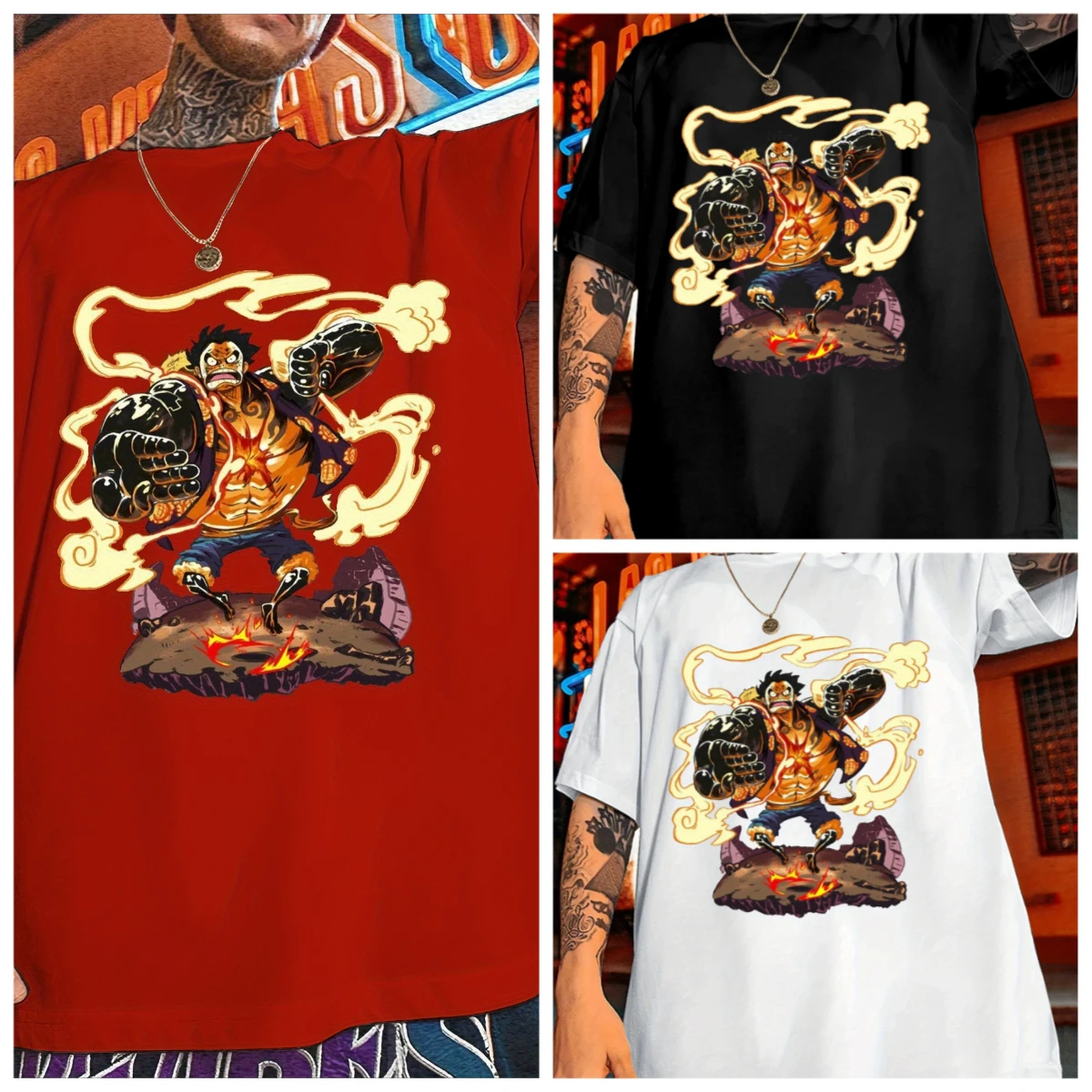 25 Summer Hot-selling New Japanese Animation ONE PIECE 3D Printing Role-playing T-shirt Outdoor Casual Street Short-sleeved Top