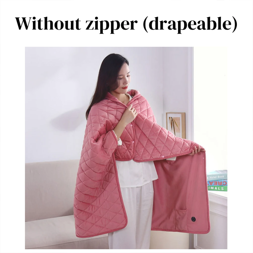 Polyester -light And Breathable Winter Heated Blanket For Cozy Warmth On Go Also Have Good