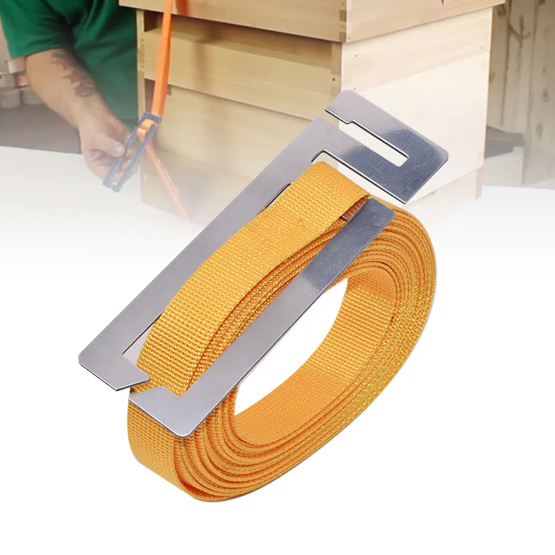 50 Pieces 5-Meter Beehive Binding Strap, British French Binding Device, Fixed, Retractable and Tensioned Strap