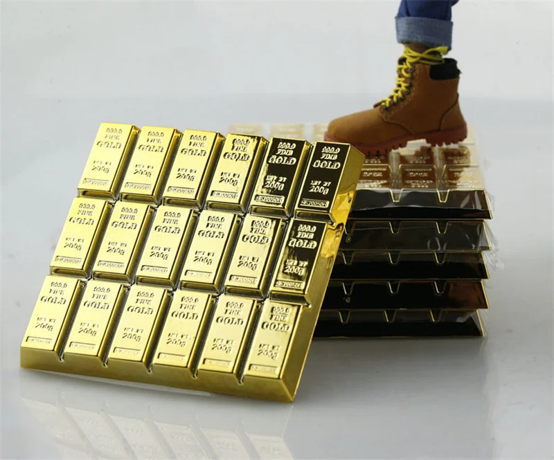 1/6 Soldier Scene Accessories Imitation Gold Bars Golden Bricks In an Integrated Design Stacked Combination Stand for 12