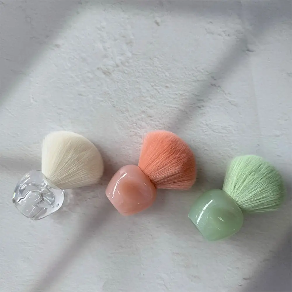 Cadeaux pinceau à Blush Portable avec rainures outil de maquillage petits pinceaux à poudre libre pinceau de maquillage multifonction