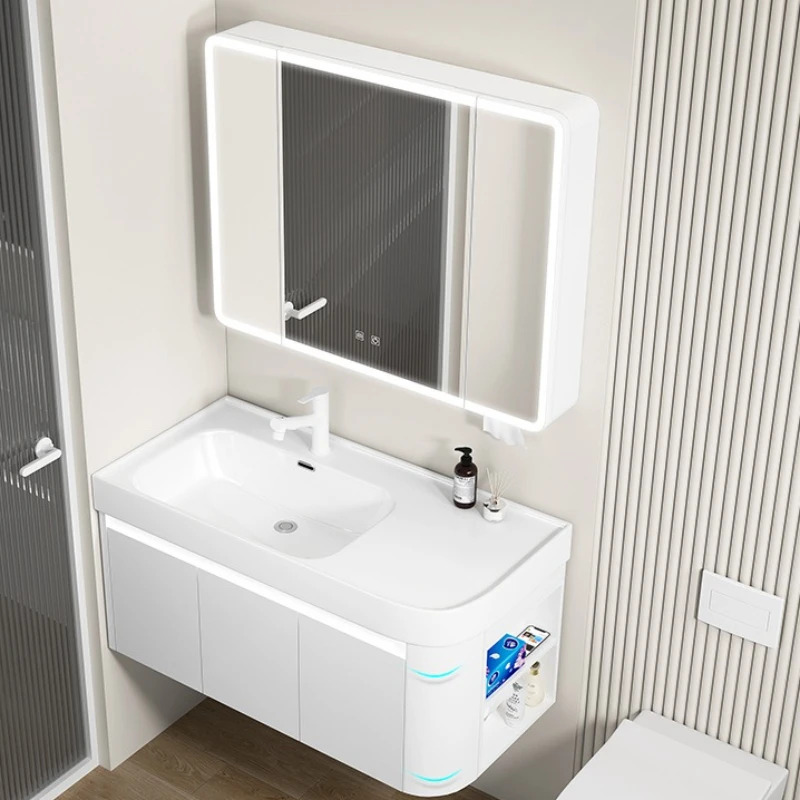 Decoración De cerámica, gabinetes De baño, combinación De tocador moderno, gabinetes De baño, muebles avanzados para el hogar, Gabinete De Baño Lsysg