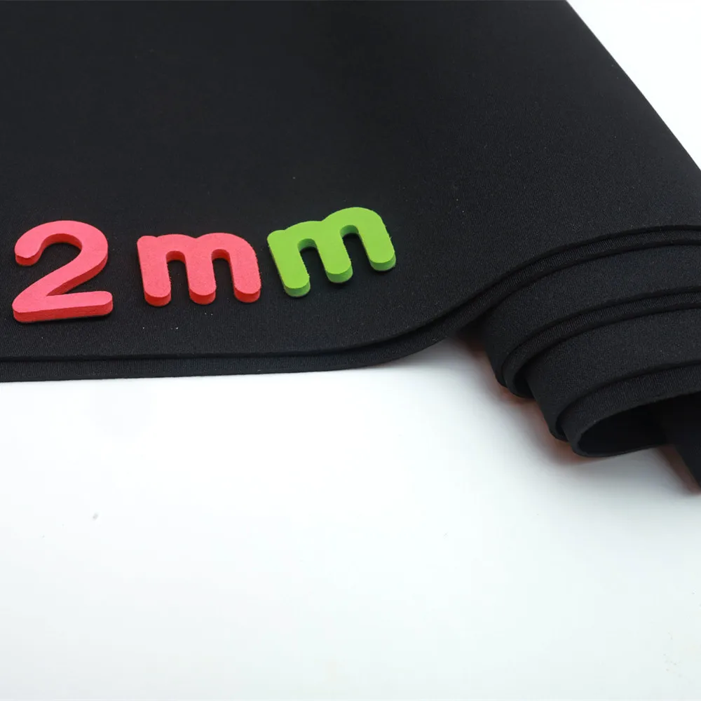 2mm Black Stretch SBR Neoprene Sewing Cloth Dive Cloth Can Be Used As School Bag Other Jersey Tricot Fabrics