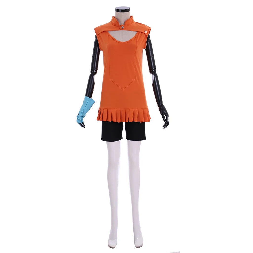 Anime The Seven Deadly Sins Cosplay Diane Costume Woman's Top Shorts Halloween Party Cos Show Outfit