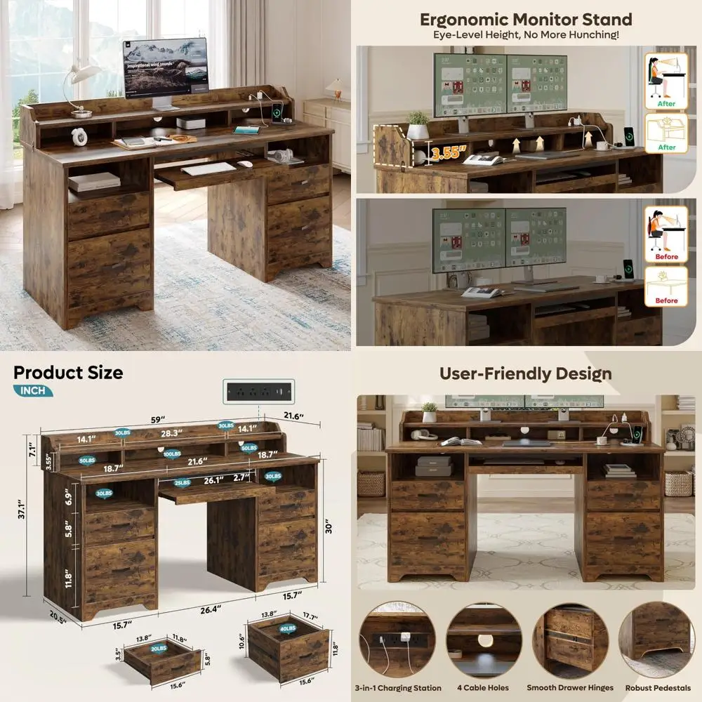 Executive 59" Wood … - image