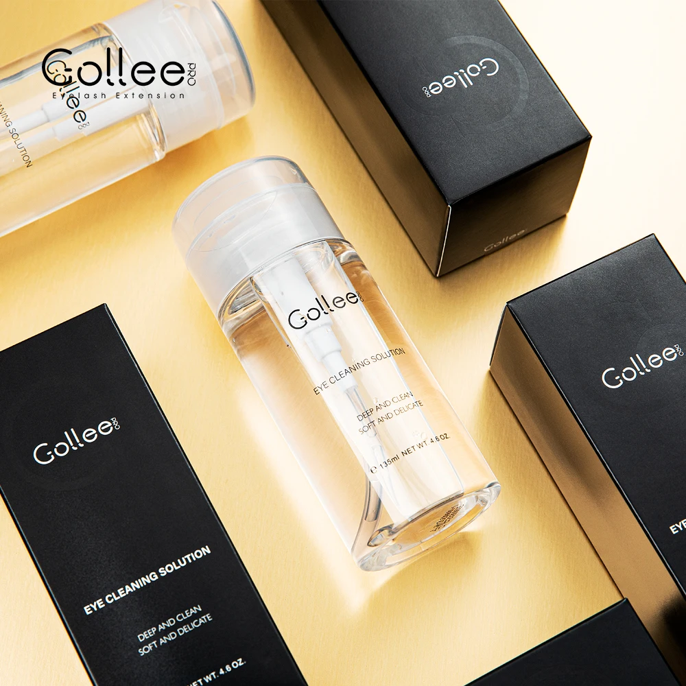 Gollee Eyelash Cleaning Solution Clean Dust Oil Deep Clean Cosmetics Remover Dust Lash Shampoo Eyelash Extension Foam Makeup