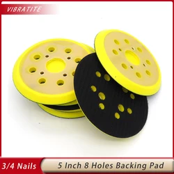 5 Inch 8 Holes Grinder Backing Pad Hook and Loop Sanding Disc Sandpaper Tray for Disc grinder 125mm Pneumatic Polishing Machine