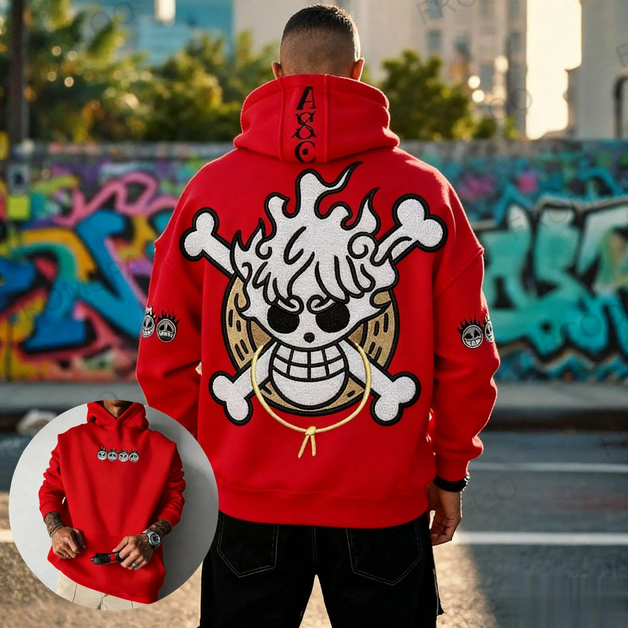 

One Piece Anime Hoodie Men Women Pullover Sweatshirt Graphic Print Tops Streetwear Oversized Casual Autumn Winter Y2k Clothes