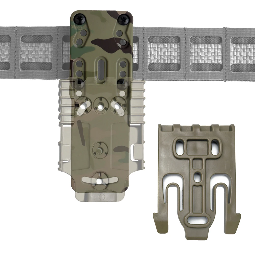 Holster Drop Leg Carry Platform 2.0 Short Style Metal Modular Tactical Pistol Holster Adapter with QLS Quick Release System