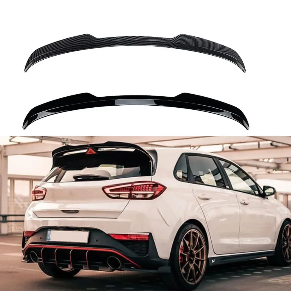 

Car ABS Carbon Fiber Rear Trunk Spoiler Suitable for Hyundai I30N MK3 2017+top wing, tail wing, fixed wind wing, spoiler