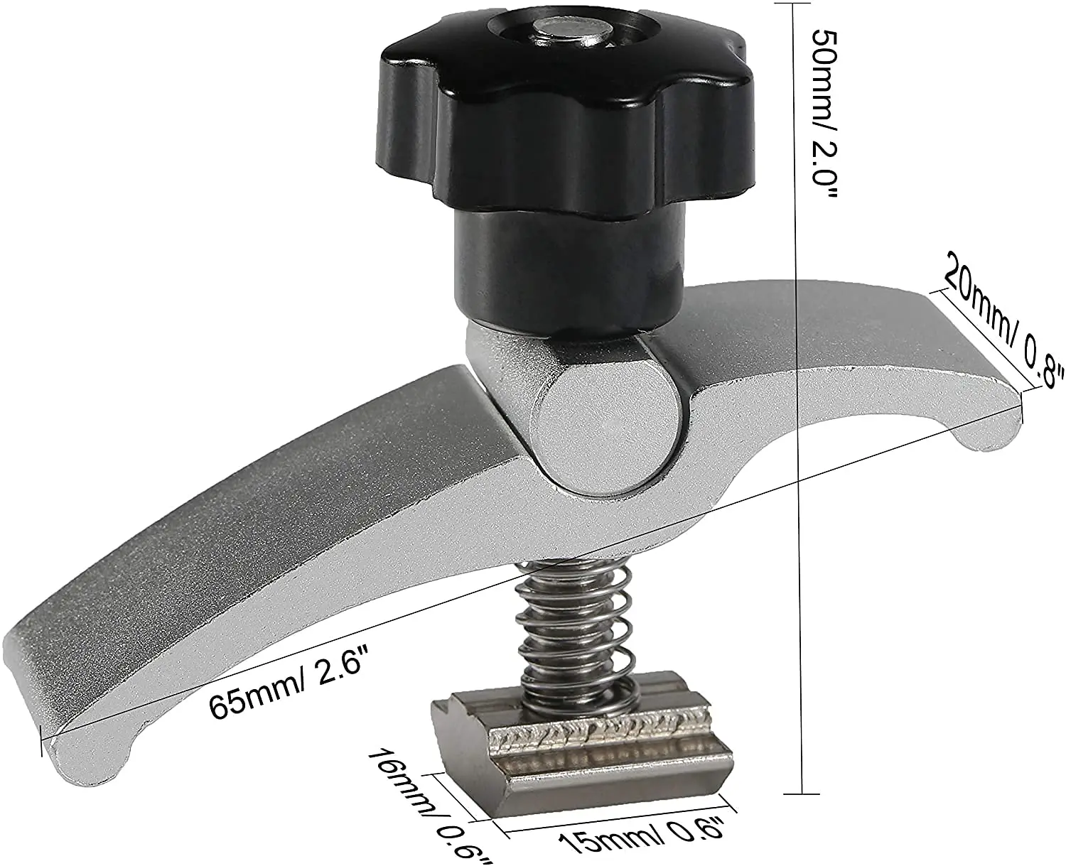 Genmitsu 2Pcs T-Track Mini Hold Down Klem Kit, Compatibel Met 3018 Cnc Router Machines, 3018-Pro/3018-prover/Mx3