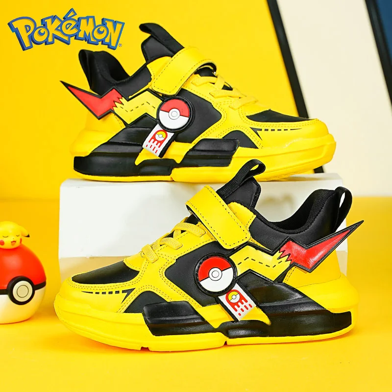 

Pokemon Teenage Children Sports Shoes Boys Girls Running Pikachu Breathable School Outdoor Shoes Kids Lightweight Sneakers Shoes