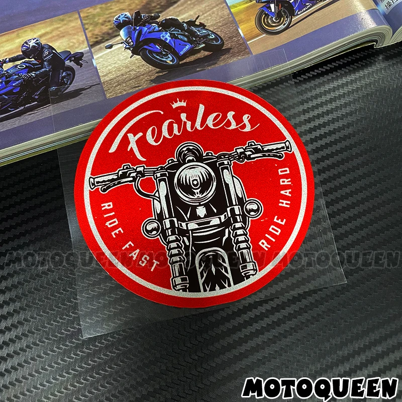 Vintage Custom Motorcycle Culture Sticker Car Club Fan Fuel Tank Pad Side Panel Body Scratch Cover Decoration Skull Decal