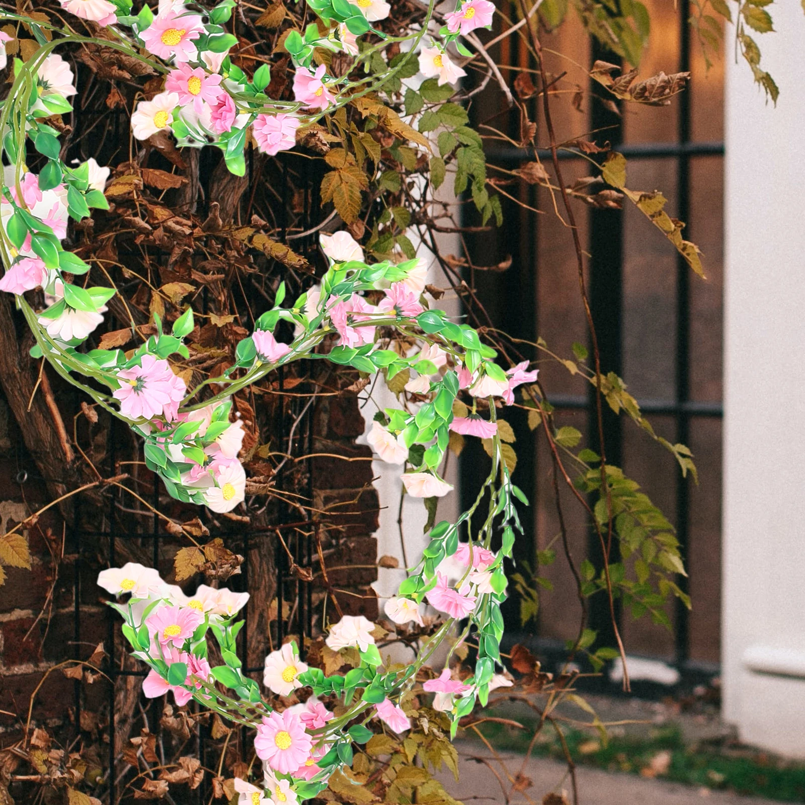 

Artificial Flowers Simulated Daisy Vine Bride Spring Wreath Silk Cloth Fake Garlands for Decoration