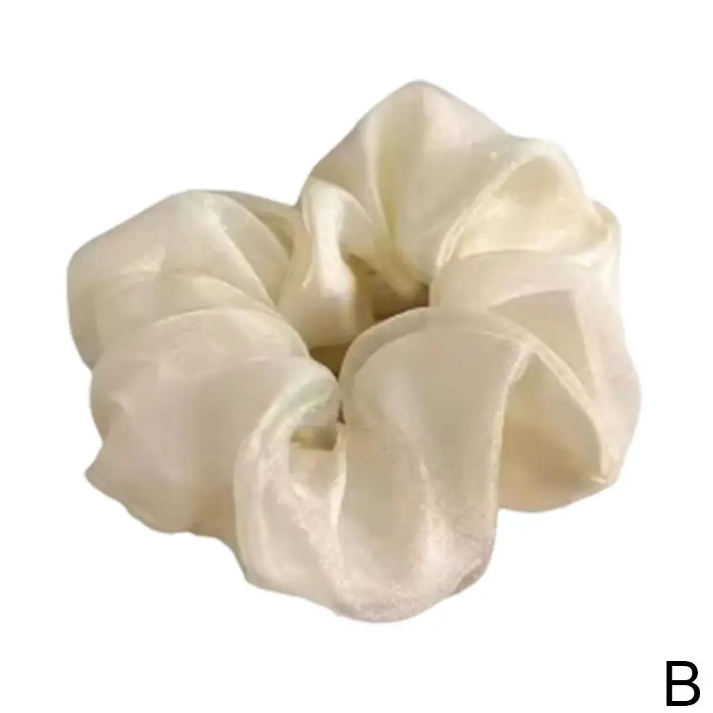 Элегантные женские сетчатые резинки для волос, черные, бежевые, хаки, эластичные аксессуары для волос, резинки для девочек, галстуки, головные уборы, веревка для волос, дети I9Y1