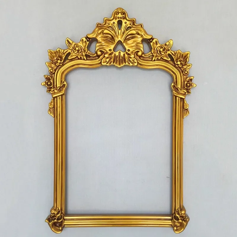 Funky Vintage Wall Mirror Living Room Korean Style Hanging Beauty Salon Mirror Decorative Frame Antique Espejos Room Decorarion