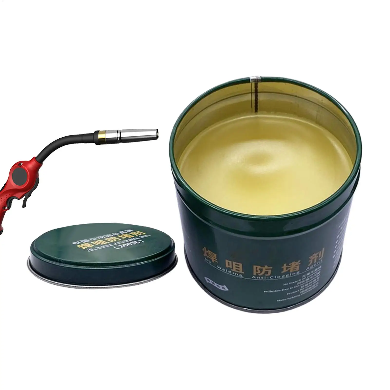 Welding nozzle anti clogging paste 200g welding nozzle welding oil paste prevents welding slag adhesion and extends nozzle life