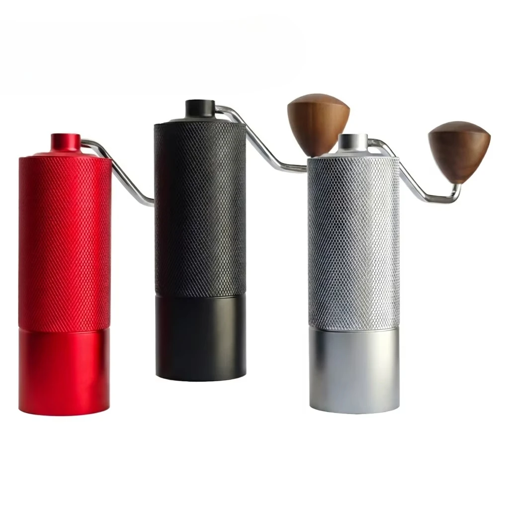 Flash Sale Durable Stainless Steel Hand Crank Coffee Grinder, Gray Home Coffee Brewing Tool