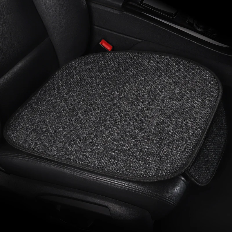 קיץ מושב המכונית כיסוי מלא סט אוטומטי מושב כרית פשתן מושב בד מגן מגן מגן אוניברסלי לנשימה