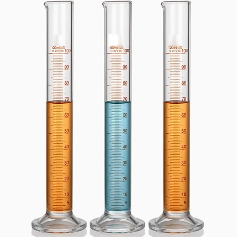 100ml glass petroleum graduated cylinder distillation range test measuring cylinder with graduated cylinder