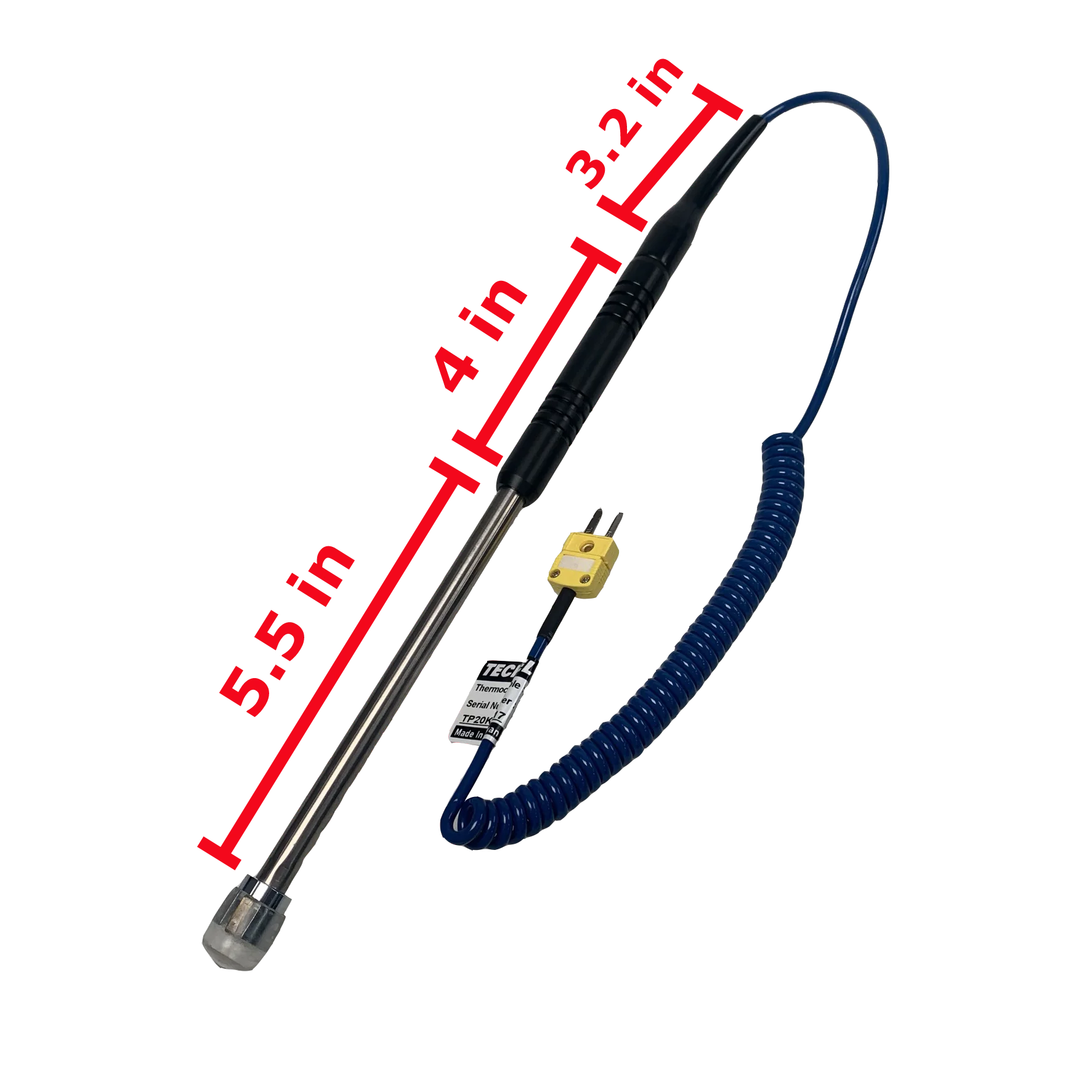 TECPEL TPK-04 Surface Probe Temperature Type k Thermocouple Sensor