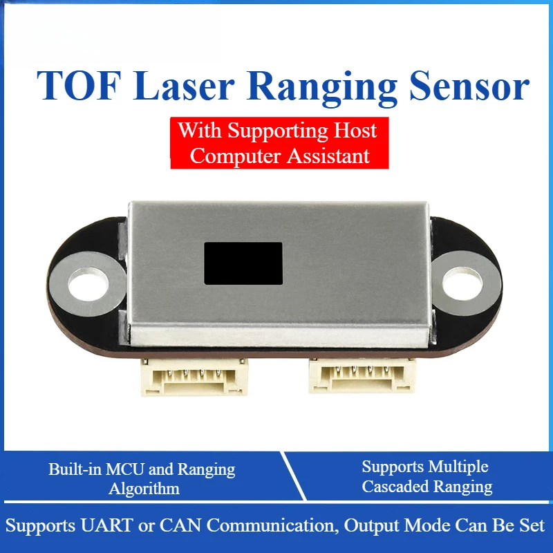 

Лазерный датчик дальности TOF Время полета, лазерный датчик дальности, радарный модуль предотвращения препятствий, диапазон дальности до 5 м