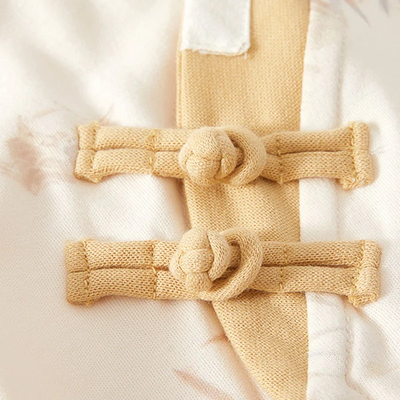 봄 가을 유아 여아 남아 의류 신생아 용품 중국 스타일 귀여운 브이넥 프린트 점프수트 롬퍼 유아복 BC1478