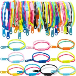 Colorful Zipper Chain Bracelets Adults Sensory Autism Decompression Fidget Toys for Kids Children Anti-stress Relief Gifts