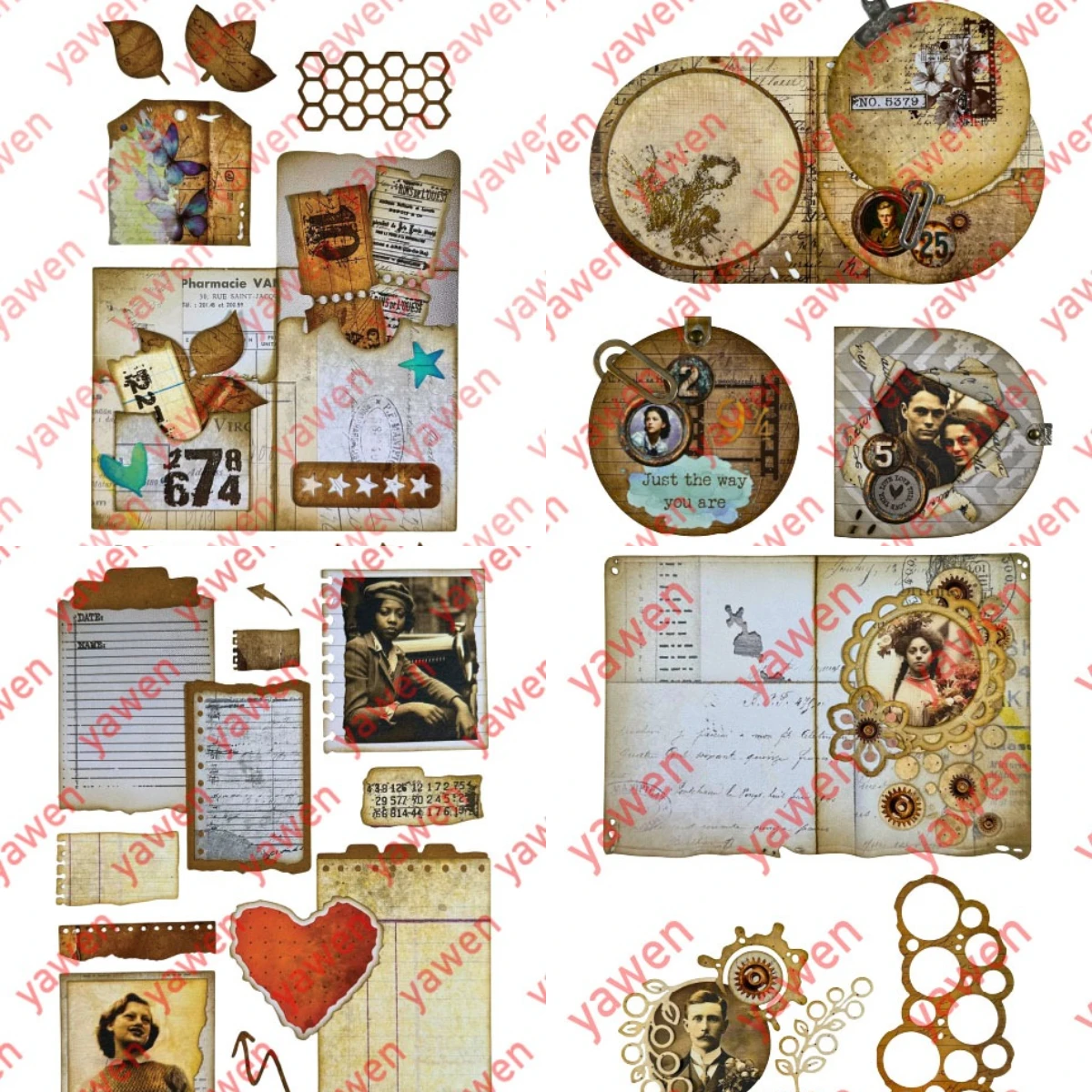 2026 NewThe Beautifully Worn Collection Metal Cutting Dies Scrapbook Diary Decoration Stencil Embossing Template DIY Greeting