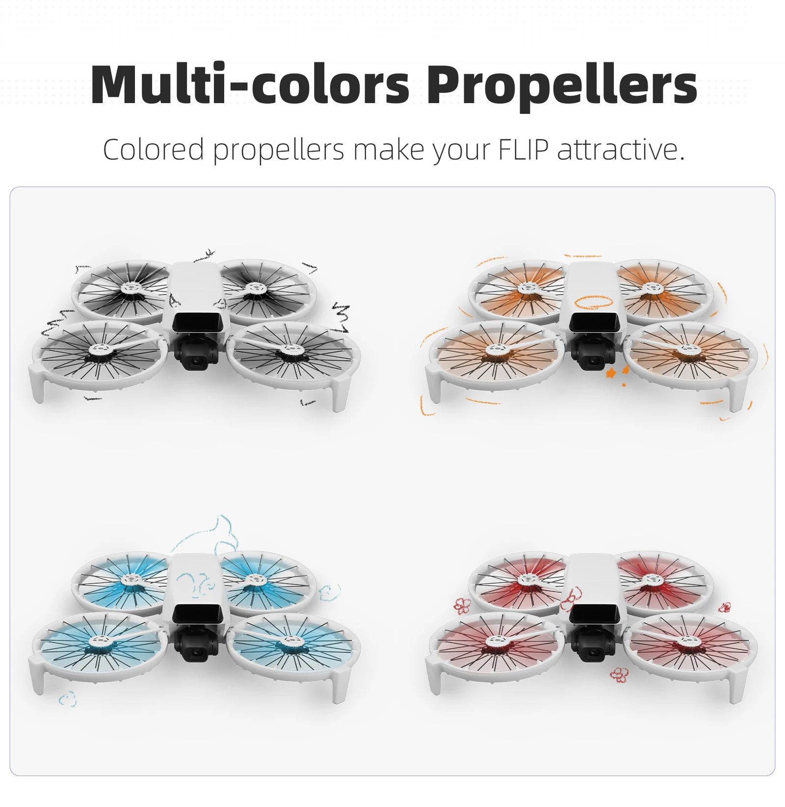 

Suitable for DJI FLIP Propeller 4022F Colorful CW CCW Blade for DJI Flip Accessories
