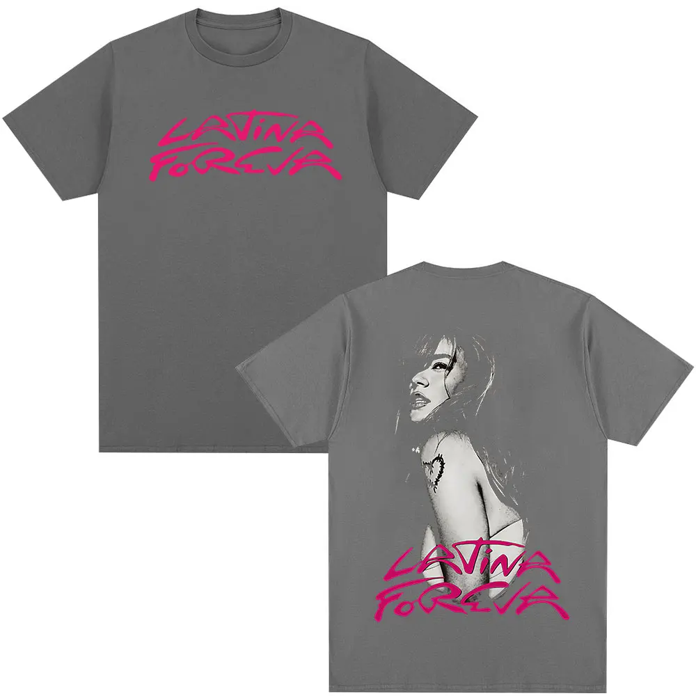 Karol G Tropicoqueta Latina Foreva 2025 ألبوم تي شيرت الرجال النساء موضة Harajuku تي شيرت عادية القطن تي شيرت بلايز الشارع الشهير #2