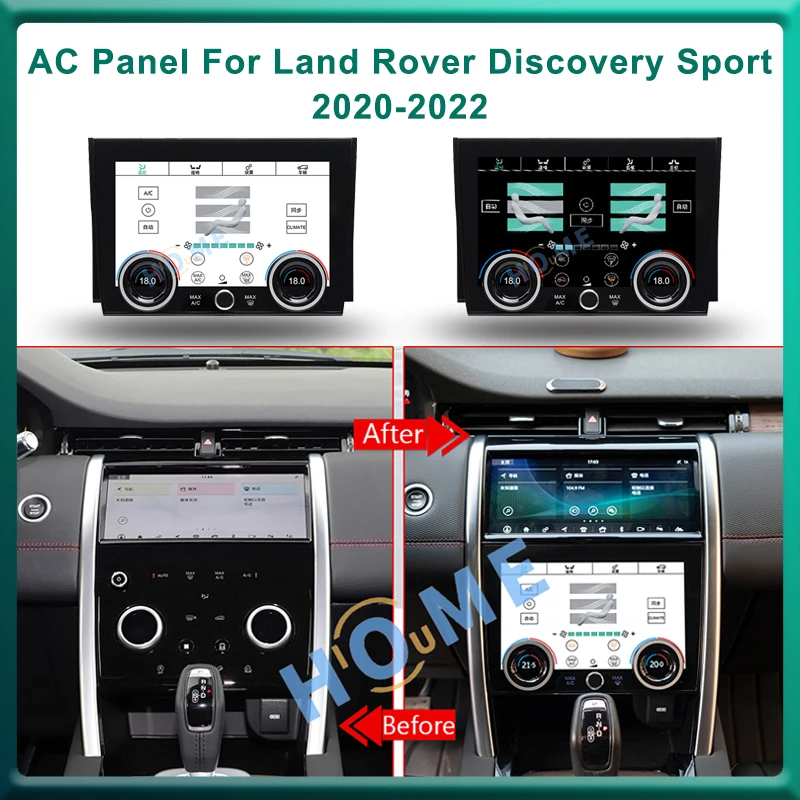 LCD Climate Control Touch Screen AC Panel Air Conditioning Temperature Control Knobs For Land Rover Discovery Sport 2020-2022