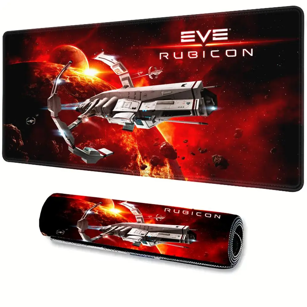 

Eve Online Anime Large Mousepad XXL Gaming Accessories Keyboard Desk Mat Laptop Office Carpets Rubber Overlock Mouse Pad for CS