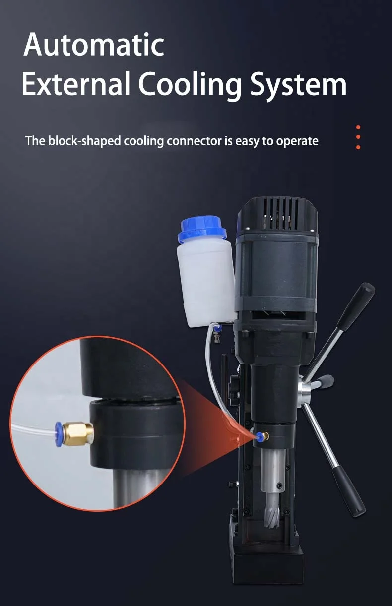 Customizable OEM Magnetic Drilling Machine Portable Power Tool Keyless Chuck Variable Speed Core Drilling Machine