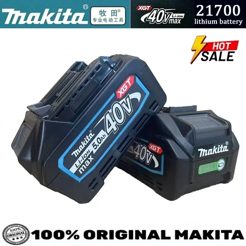 

2026 100% Оригинальный литий-ионный аккумулятор Makita XGT 40В 5.0Ач 21700, для BL4020, BL4025, BL4050, BL4080 40В XGT