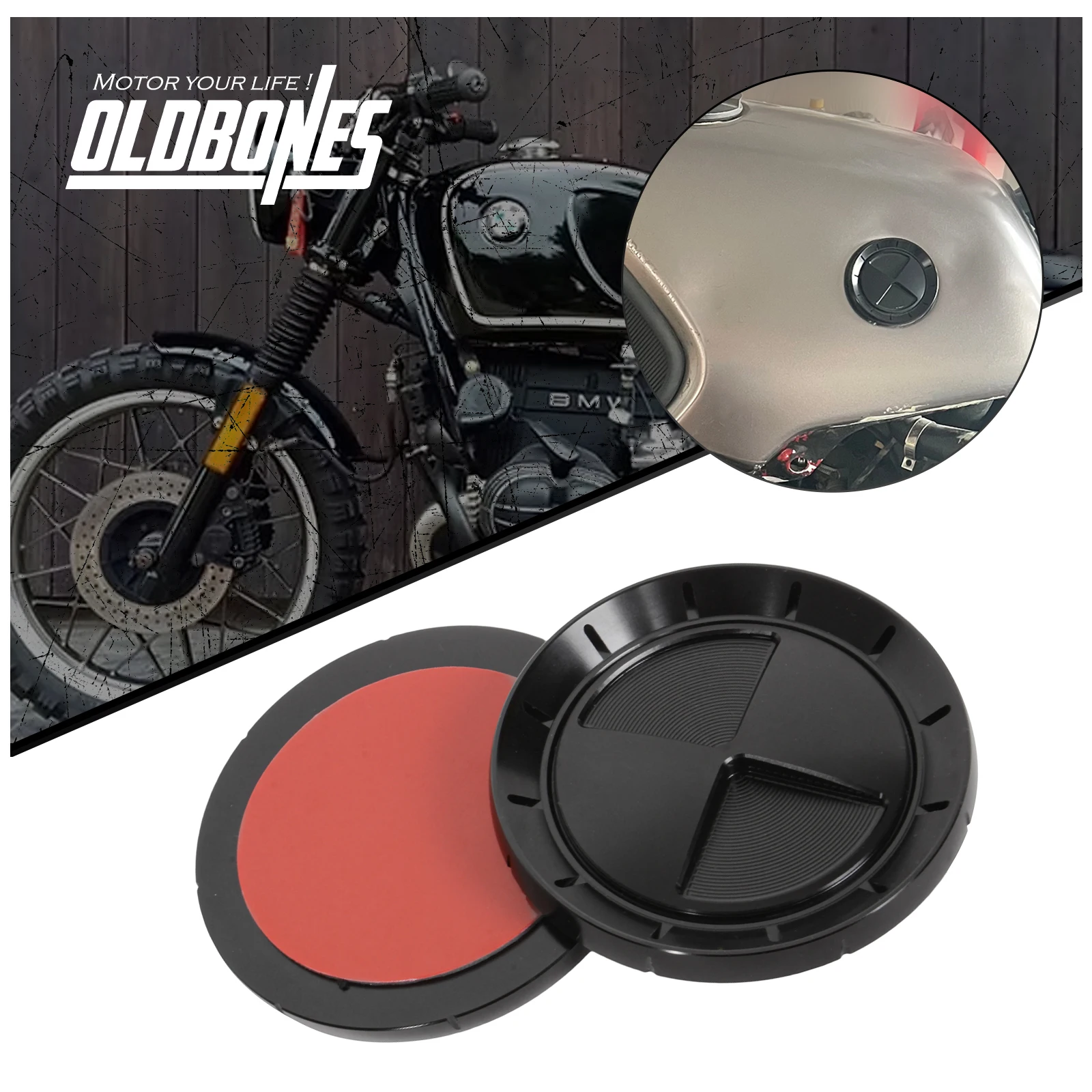 Cafe Racer R /K Serie For BMW K75 K100 R45 R50 R60 R75 R80 R90 R NINET 70mm Gas Tank Badges Emblems Motorcycle Tank Gas Sticker