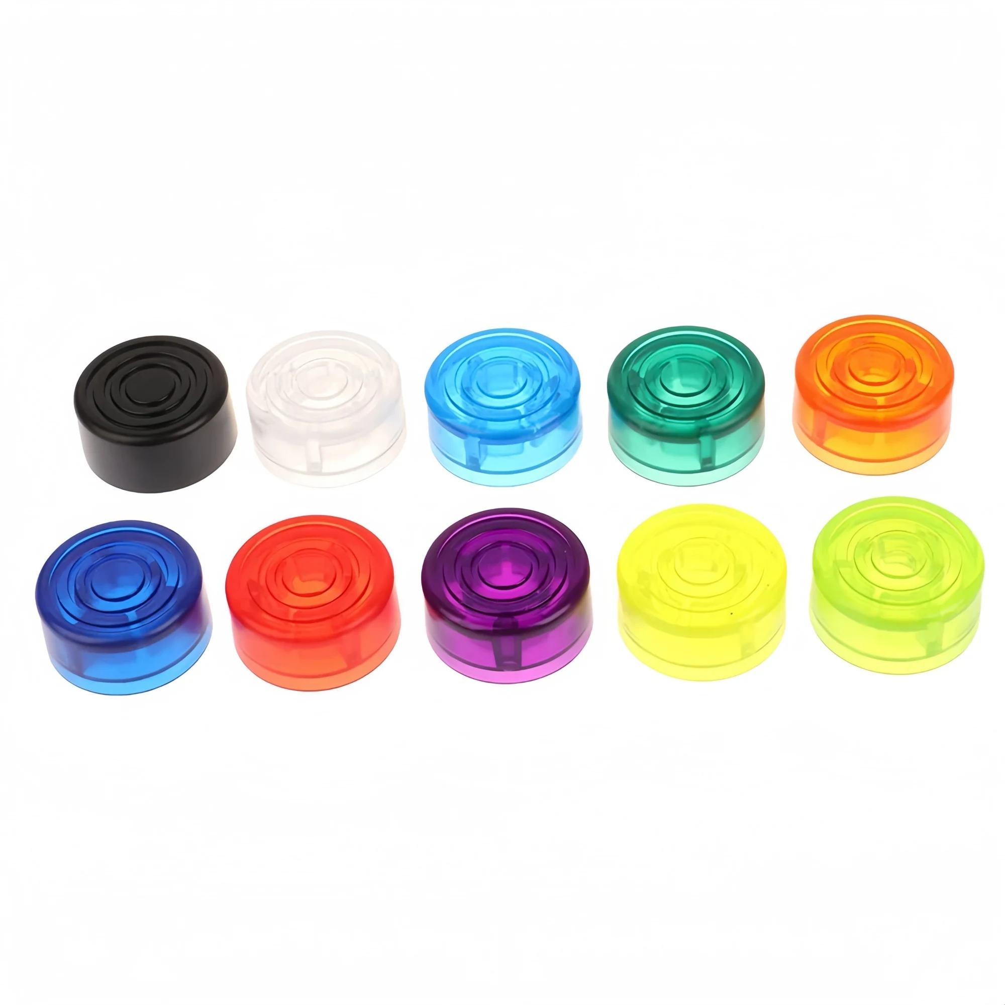 Miwayer 2pcs Foot Switch Covers Plastic Bumpers Knob Caps for Guitar Effects Pedal Buttons Common Switcher Stompbox Play