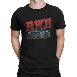 2024 New Men's T-Shirts RWB Vintage Pure Cotton Tee Shirt Short Sleeve Akira T Shirts Round Collar Tops New Arrival Fashion Tops