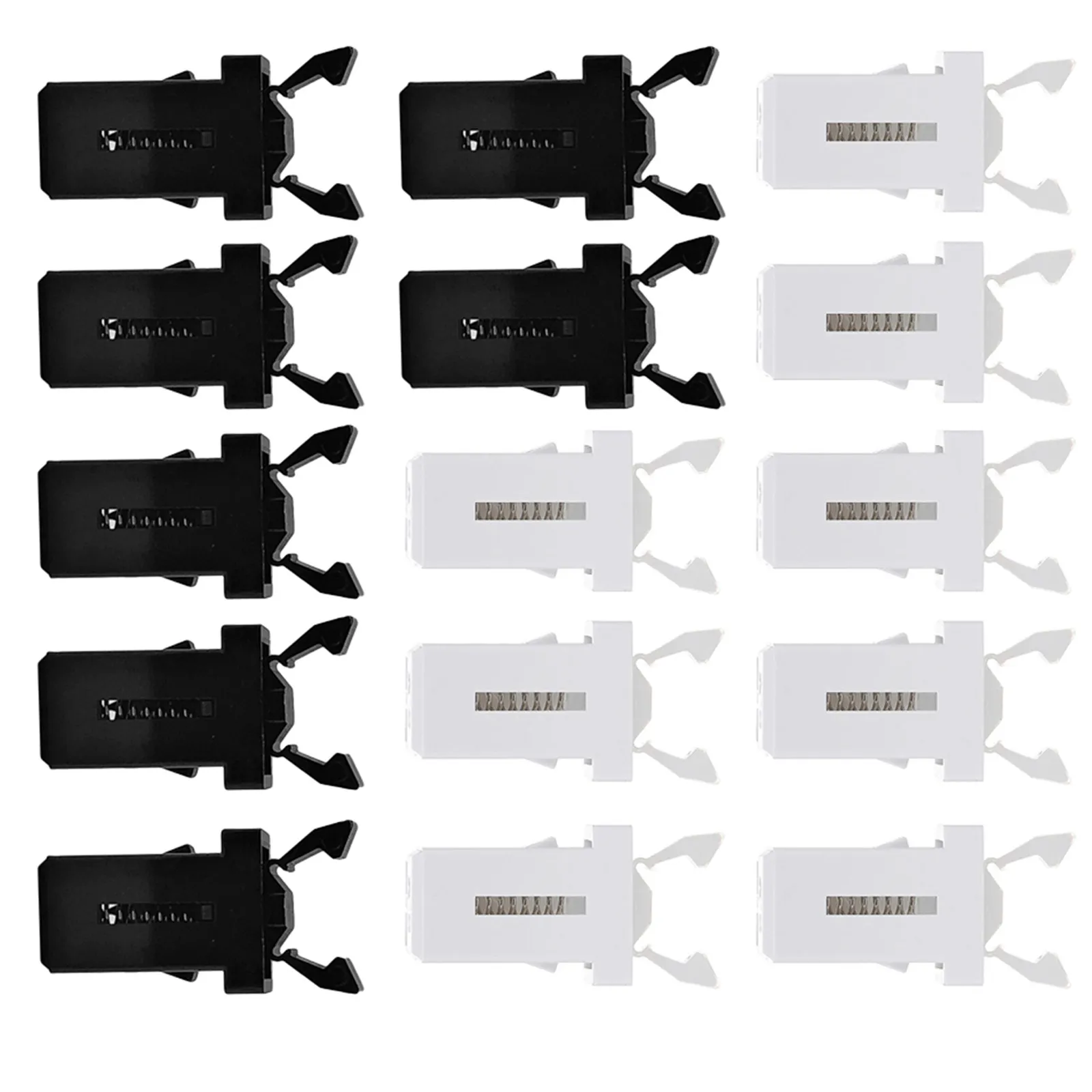 

40Pcs Press Type Trash Can Fittings Sturdy Plastic Buckles Easy Install Waste Bin Lock Latches for Universal Trash Cans