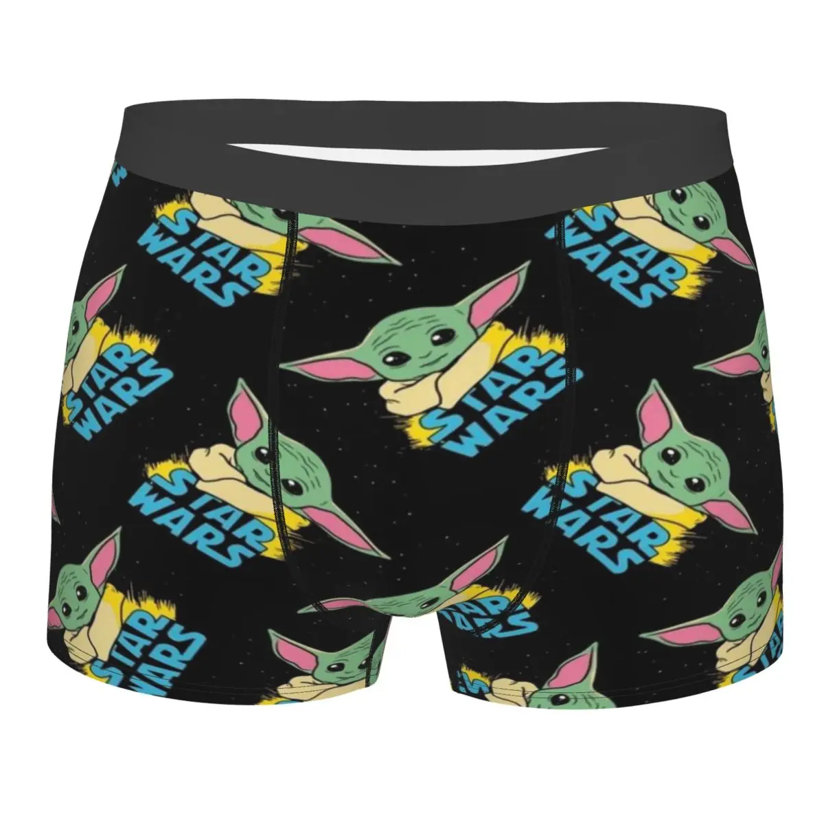 

Custom M-Mandalorianed Grogu Underwear Male Printed Boxer Briefs Shorts Panties Soft Underpants