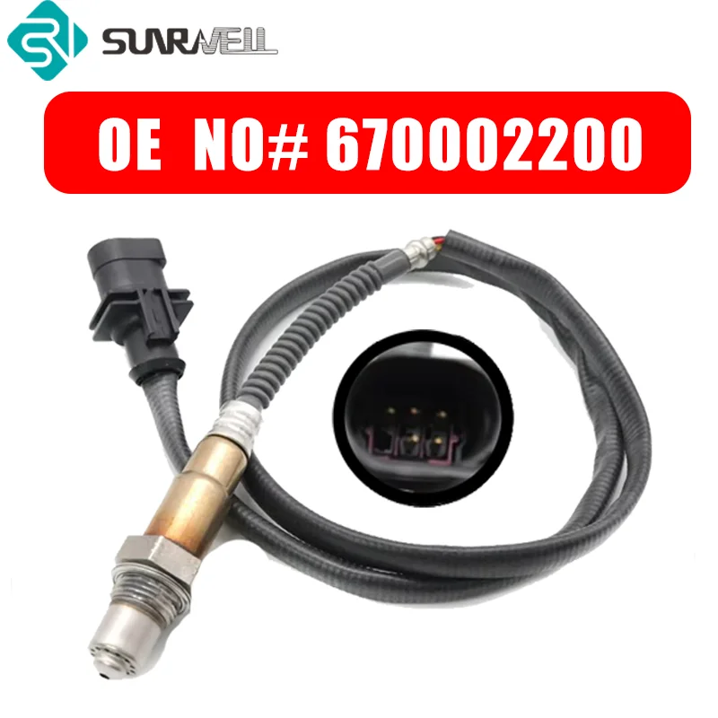 

670002200 LSU ADV Wideband Front and Rear Oxygen Sensor for Maserati Ghibli Levante Quattroporte Quattroporte 3.0L V6 2014-2017