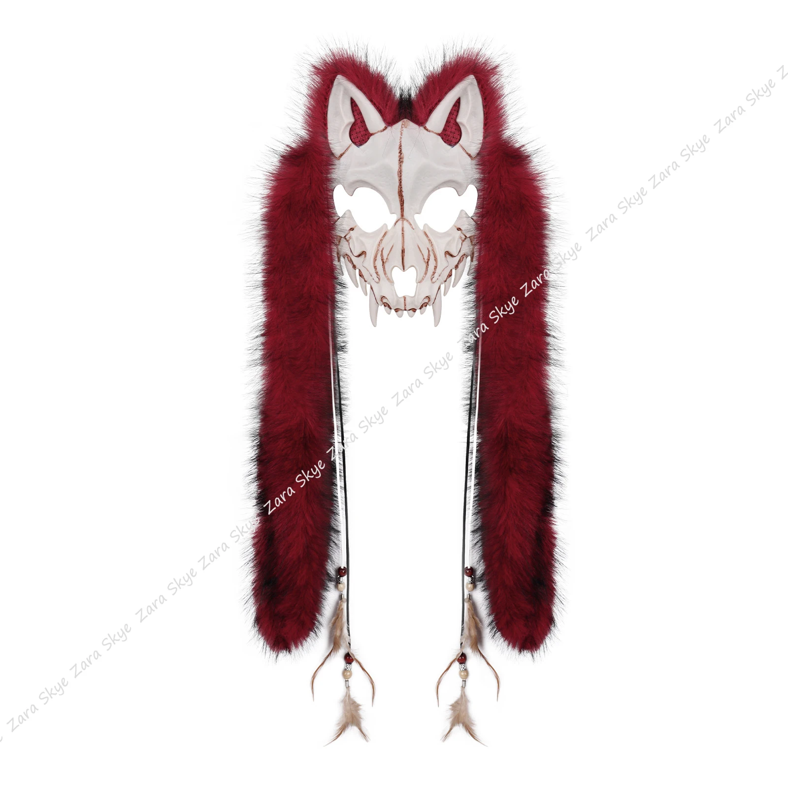 Werwolf-Maske, Cosplay-Kostüme, dekorative Tiermaske, pelziger Maskenmann, Pelzanzug-Kopfkigurumi, Halloween-Maskengeschenke, Kopfmaske