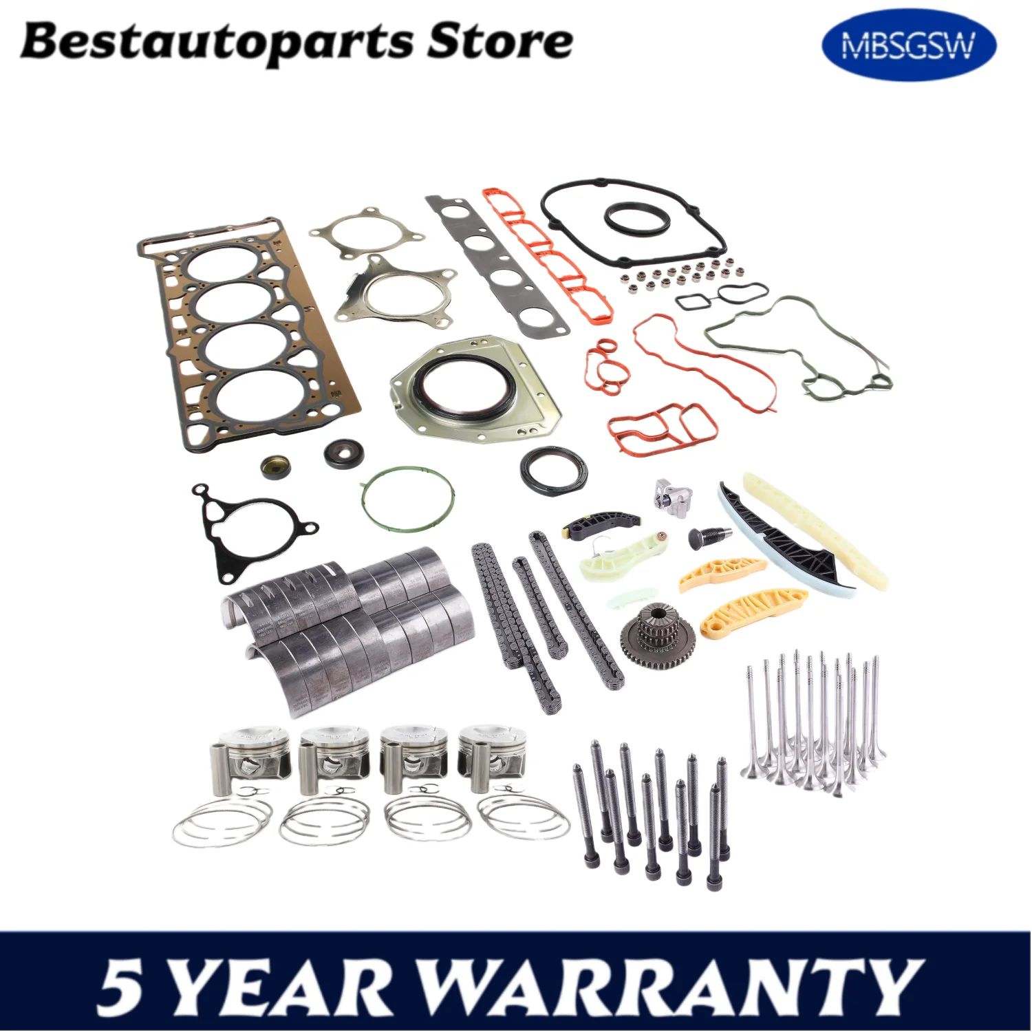 EA888 2.0T 21mm Engine Rebuild Parts 06H107065DM 06D109611H 06H109467N 06J103383D For Audi A4 Q5 VW Passat Golf Skoda 2.0T