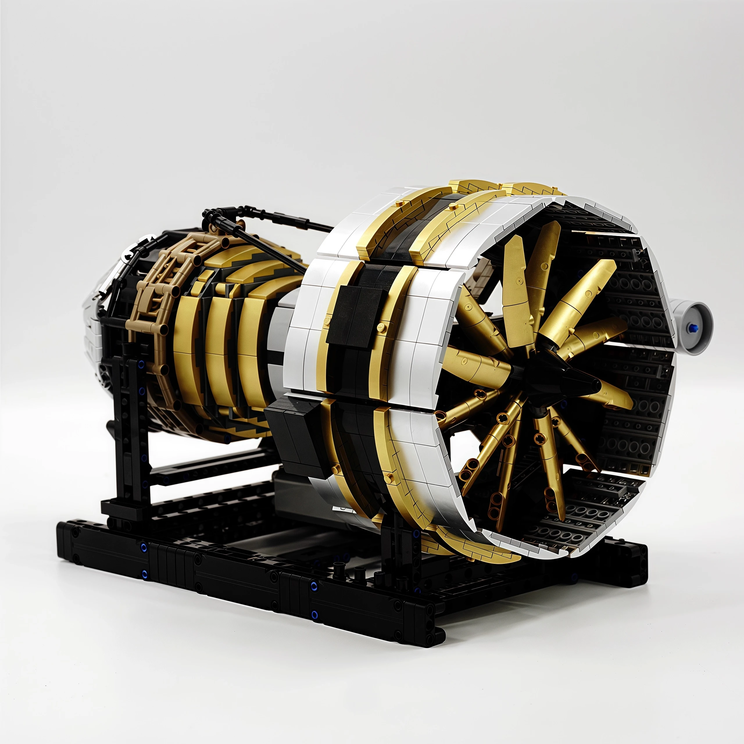 Mould King 10141 Blocco tecnico per auto Il modello di motore per aereo motorizzato Assemblaggio di mattoni per motore Set Regali di Natale per bambini