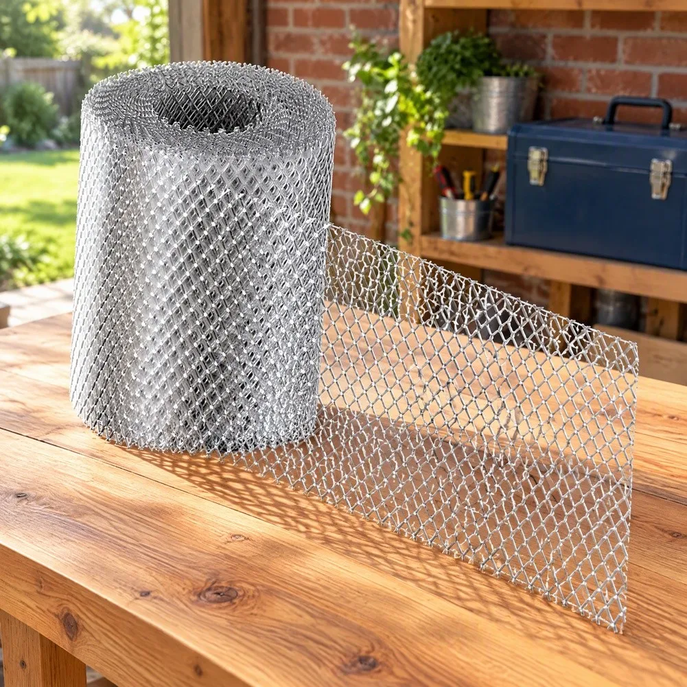 Aluminum Alloy Gutter Guard Mesh 18cmx800cm Leaf Filter Net With Fastening Ties For Roof-Eave Water Channel Anti-Clogging Tools