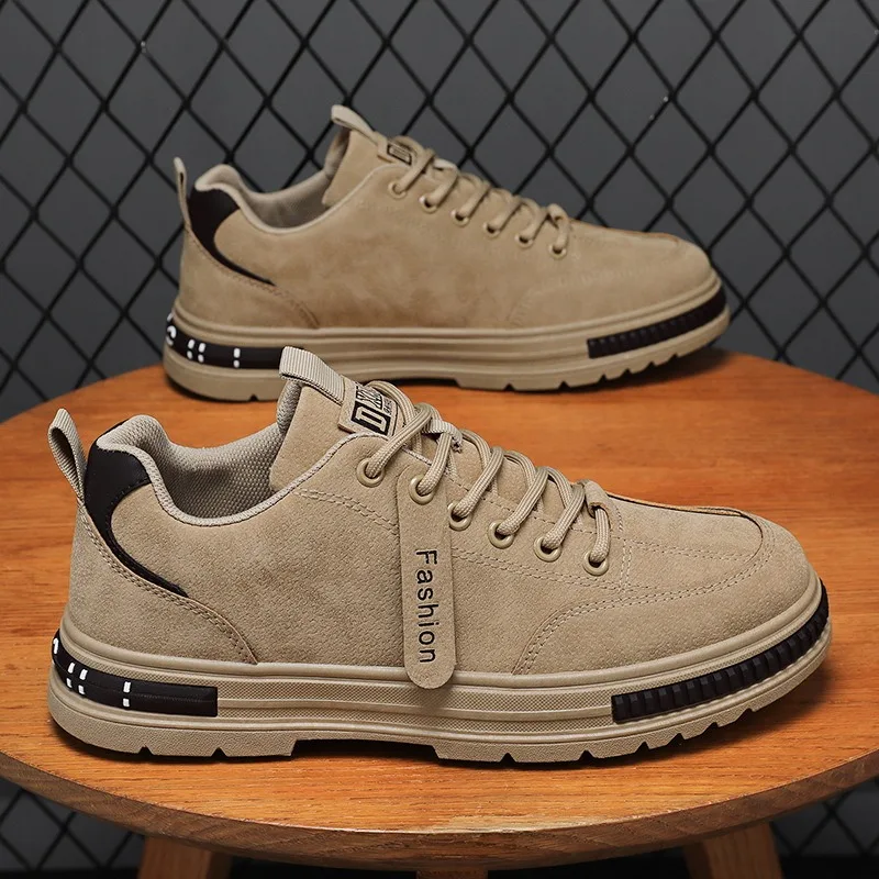

2024Mens Shoes Fashion Trend Sneakers Outdoor Casual Shoe Safety Work Shoes for Men Lace Up Flats Male Loafers Zapatillas Hombre