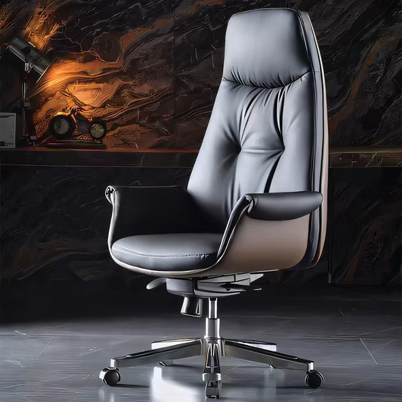 Luxury Mobile Office Chair Ergonomic Comfortable Modern Wheels Office Chair Backrest Conference Silla Oficina Home Furniture