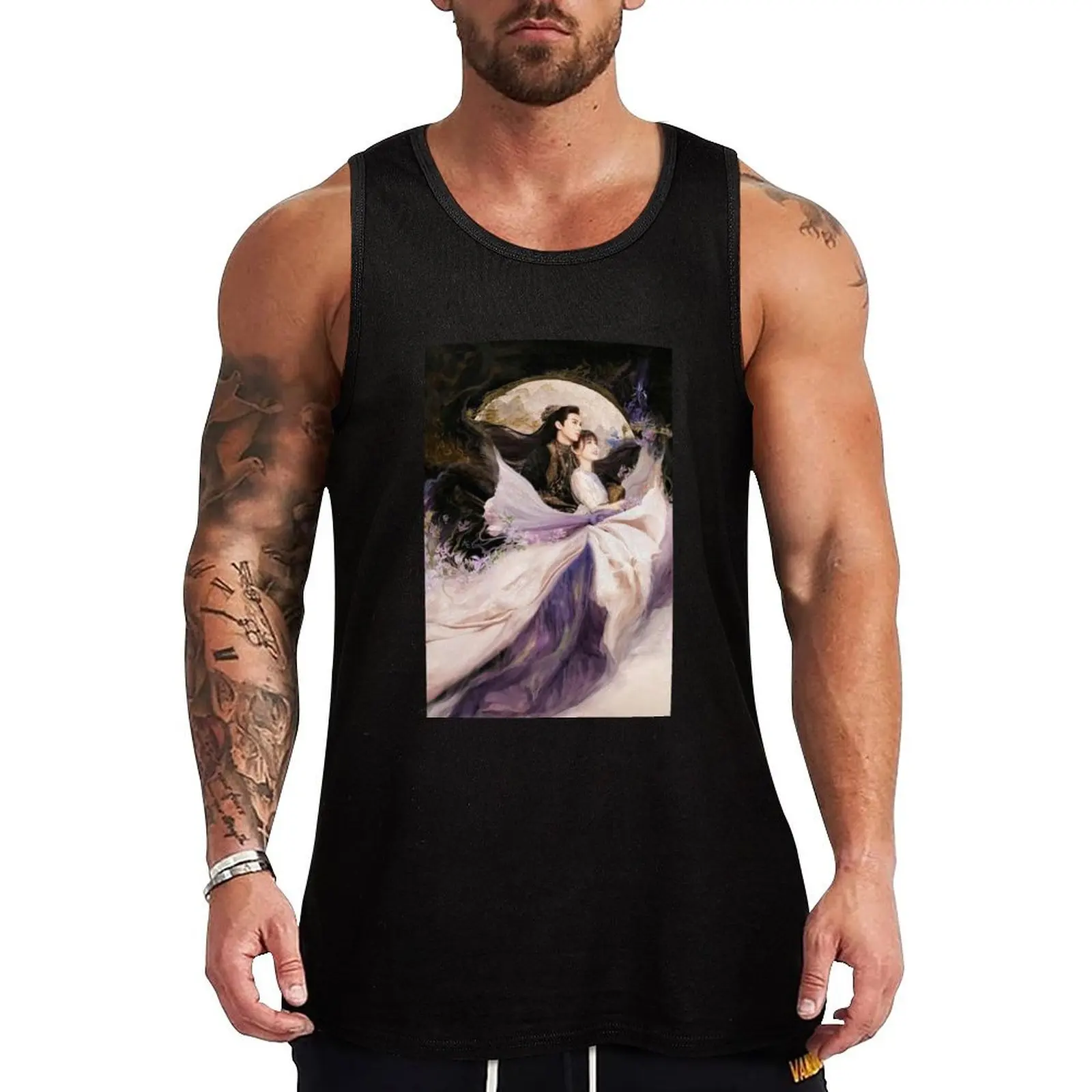 

dylan wang love between fairy and devil Tank Top Gym wear men clothings Man summer clothes