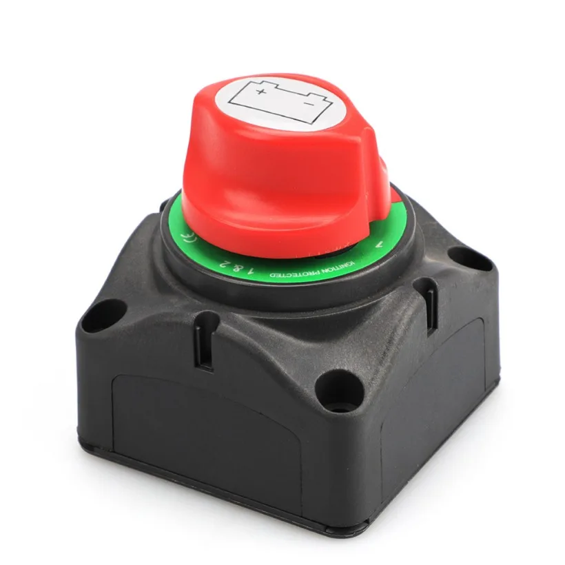 

12V/24V Dual Battery Selector Isolator Master Switch Cutoff Cut Off Disconnect Power Kill Switch 4 Position Marine Boat Car RV